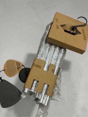 Silver Metal Wind Chime - Decorative Outdoor Accent